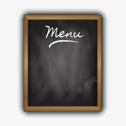 空白黑板菜单素材