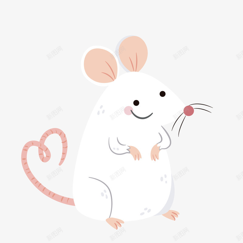 高级白色老鼠矢量图eps免抠素材_新图网 https://ixintu.com 动物 卡通 图案 小清新 白色 矢量图 简约 老鼠 老鼠生日 装饰 高级 鼠