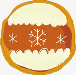 桃酥饼干包装雪花营养桃酥饼干矢量图高清图片