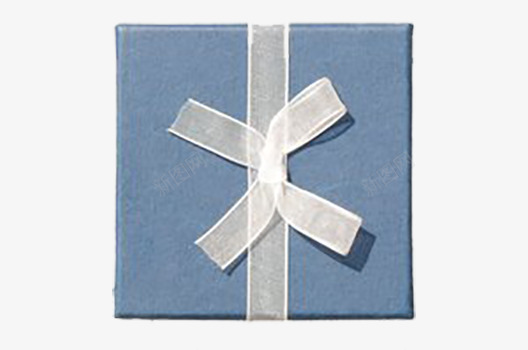 蓝色首饰盒png免抠素材_新图网 https://ixintu.com 包装盒 礼品盒 蓝色 首饰盒