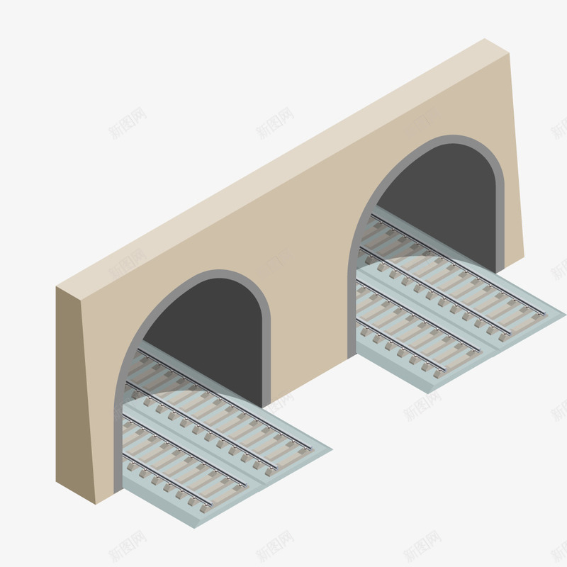 卡通隧道png免抠素材_新图网 https://ixintu.com png图形 png装饰 卡通 桥洞 装饰 隧道