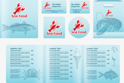 海鲜菜单素材