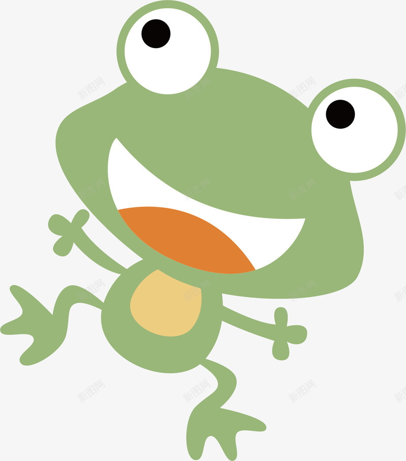 青蛙小王子矢量图ai免抠素材_新图网 https://ixintu.com 创意 动物 卡通手绘 可爱 唯美 微笑 青蛙 矢量图