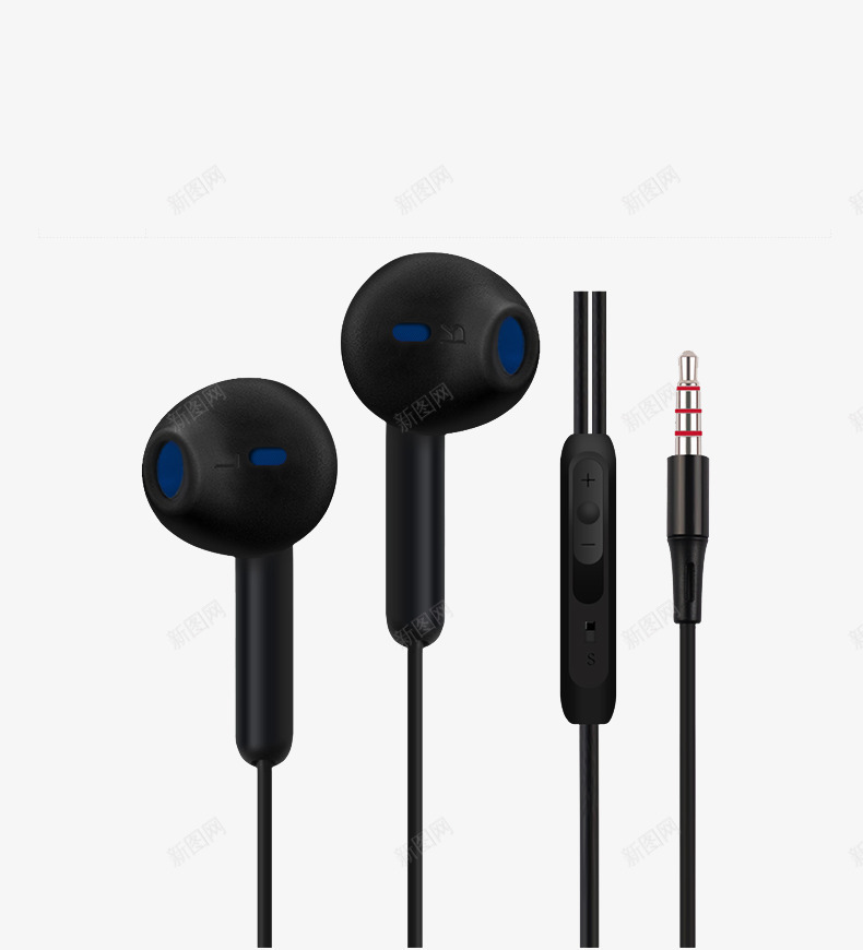 耳机插线图案png免抠素材_新图网 https://ixintu.com 插孔 设计图案 黑色的耳机