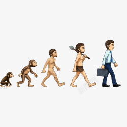 人猿进化高清图片