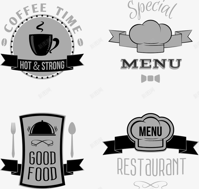 餐饮菜单矢量图eps_新图网 https://ixintu.com 菜单 餐饮 餐饮标签 餐饮菜单 矢量图