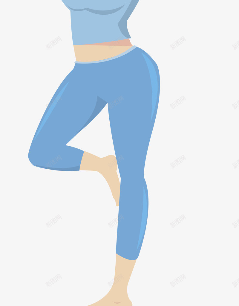 唯美瑜伽健身插画png免抠素材_新图网 https://ixintu.com 健康 健身 妇女女性 成年人 锻炼