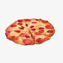 披萨披萨烤饼手绘画片素材