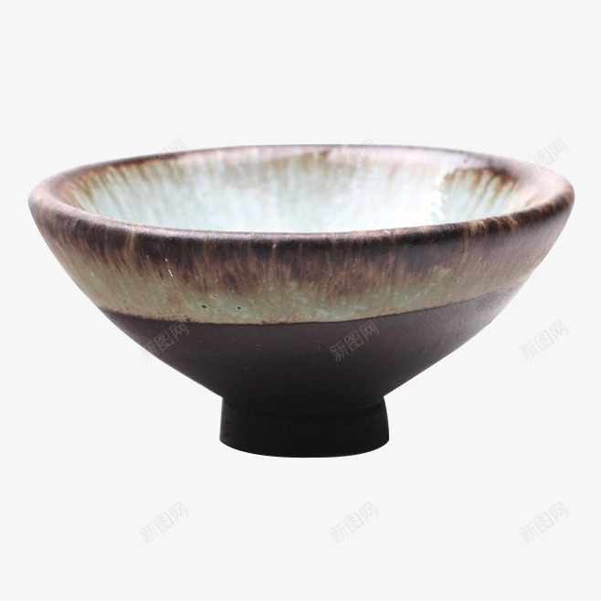 日式简约纹理小碗png免抠素材_新图网 https://ixintu.com 棕色 简约时尚 纹理 艺术创作 陶瓷碗