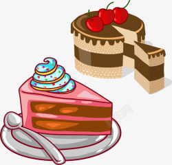 蛋糕画册巧克力蛋糕高清图片
