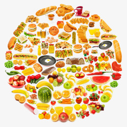 饮食控制创意食材图形高清图片