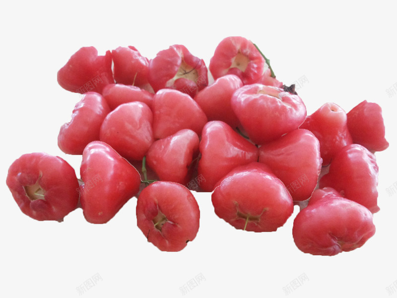 清新莲雾png免抠素材_新图网 https://ixintu.com 水果 红色 莲雾 食品 食物
