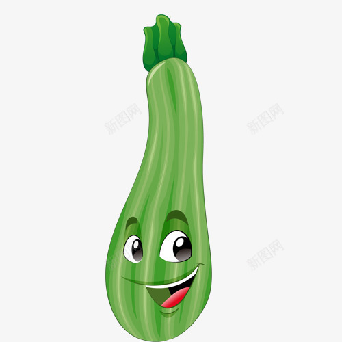 卡通蔬菜png免抠素材_新图网 https://ixintu.com png图形 png装饰 卡通 蔬菜 装饰 西葫芦