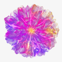 花朵高贵梦幻紫色花朵顶视图高清图片