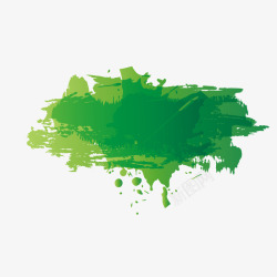 绿色彩墨图片绿色唯美彩墨矢量图高清图片