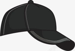 旅行帽卡通黑色棒球帽装饰高清图片