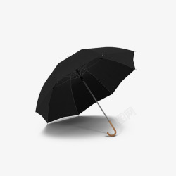 打开伞打开的黑色雨伞高清图片