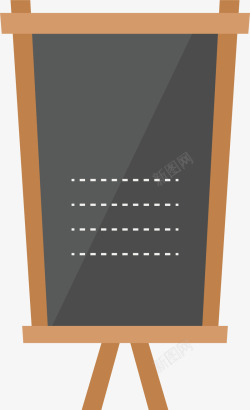木质黑板小黑板上的菜单矢量图高清图片