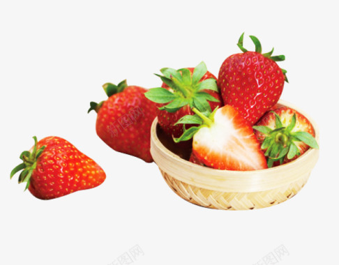红草莓采摘图标图标