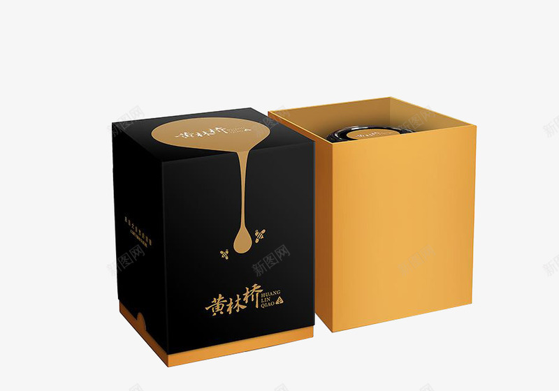土蜂蜜包装盒png免抠素材_新图网 https://ixintu.com 农村 包装盒 土蜂蜜 蜂蜜 设计
