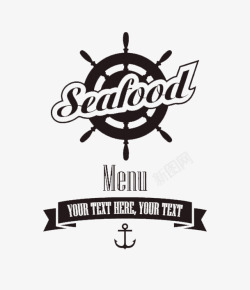 SEAFOOD海鲜菜单矢量图高清图片