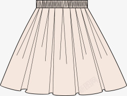 日系女生卡通裙子矢量图高清图片