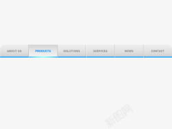 扁平菜单栏素材