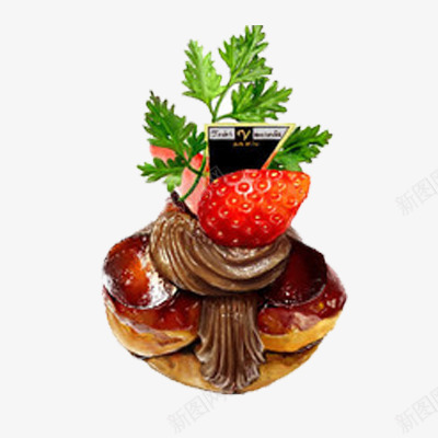 草莓食物png免抠素材_新图网 https://ixintu.com 手绘 水果 糕点 草莓 食物