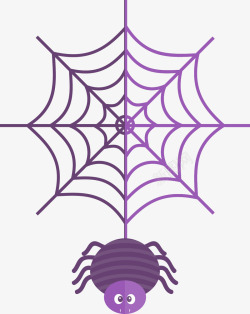紫色蜘蛛网素材