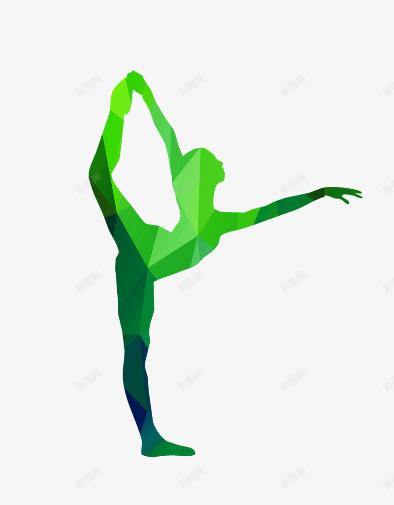 绿色不规则集合效果舞动青春舞者png免抠素材_新图网 https://ixintu.com 朝气蓬勃 舞动青春 舞者 芭蕾舞