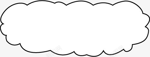 云朵边框png免抠素材_新图网 https://ixintu.com png图形 png装饰 云朵 装饰 边框 黑色