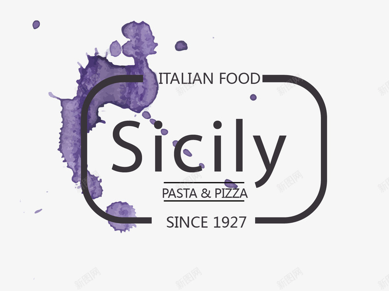 菜单图标png免抠素材_新图网 https://ixintu.com 图标 字体 紫色 菜单 西餐 餐具 餐厅