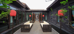 中国风院子中式古代院子高清图片