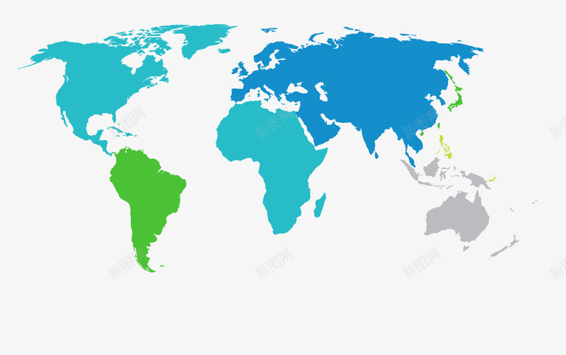 商务世界地图矢量图eps免抠素材_新图网 https://ixintu.com 世界地图素材 世界地图轮廓 商务世界地图 清新地图 矢量世界地图 矢量图
