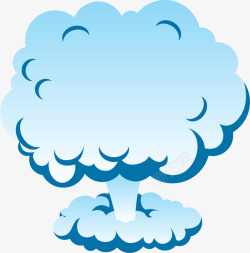 膨胀蓝色膨胀爆炸的云朵高清图片