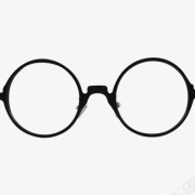 眼镜png免抠素材_新图网 https://ixintu.com 圆框 眼镜 黑色