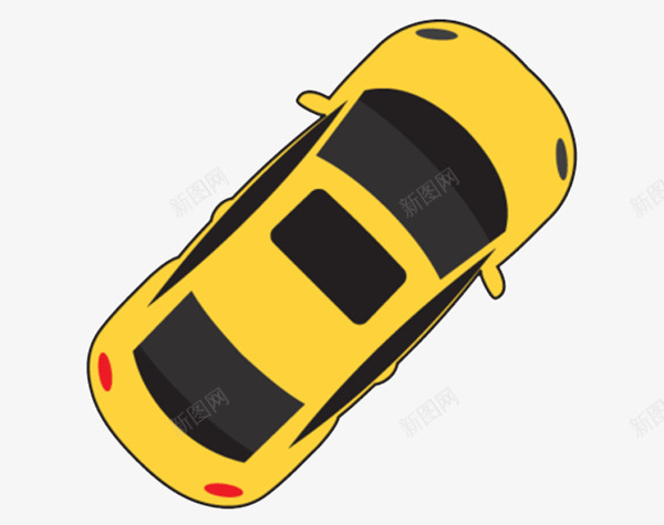 黄色的小汽车的顶视图png免抠素材_新图网 https://ixintu.com 三视图 拍摄 摄影 汽车三视图 造型设计 顶视图 黄色的汽车