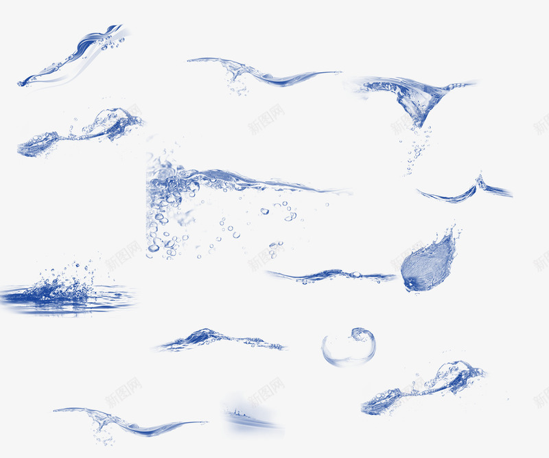 水png免抠素材_新图网 https://ixintu.com psd 元素 免费下载 分层 底纹 水 笔刷 素材 纹理 花 设计 韩国