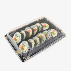 寿司盒子塑料盖子快餐盒子高清图片
