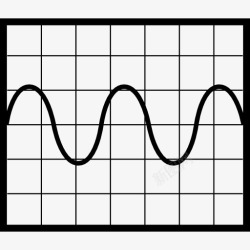 正弦正弦波图形图标高清图片