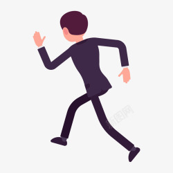 奔跑的男子卡通版奔跑的男子高清图片