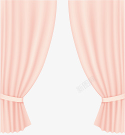 粉色帘幕粉色的窗帘高清图片