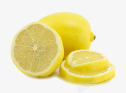 柠檬鲜果微距摄影切开的柠檬高清图片