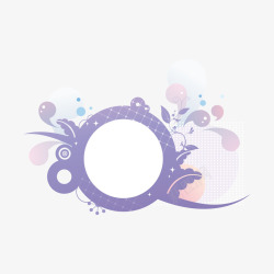 潮流花纹边框素材