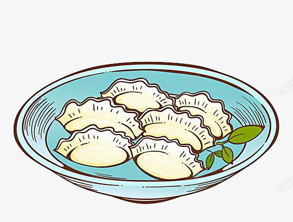 碗里的饺子png免抠素材_新图网 https://ixintu.com PNG图形 PNG装饰 卡通 手绘 装饰 饺子