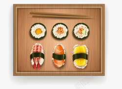 手绘日式料理素材