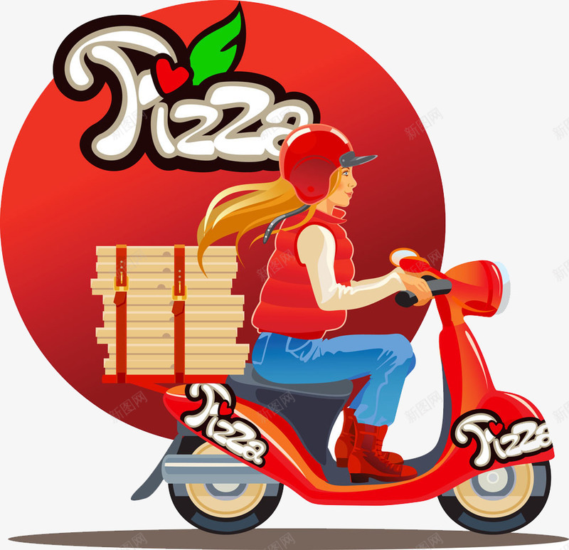 骑摩托车送披萨的美女图标psd_新图网 https://ixintu.com 骑摩托车送披萨的美女素材骑摩托车送披萨的美女模板下载美女女人摩托车人物披萨披萨广告披萨图标