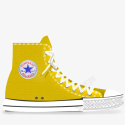 匡威Converse休闲鞋匡威黄色的鞋Converseicons图标高清图片