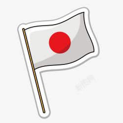 日本国卡通日本国旗装饰高清图片