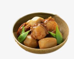 日式素鲍鱼美味海鲜烩高清图片